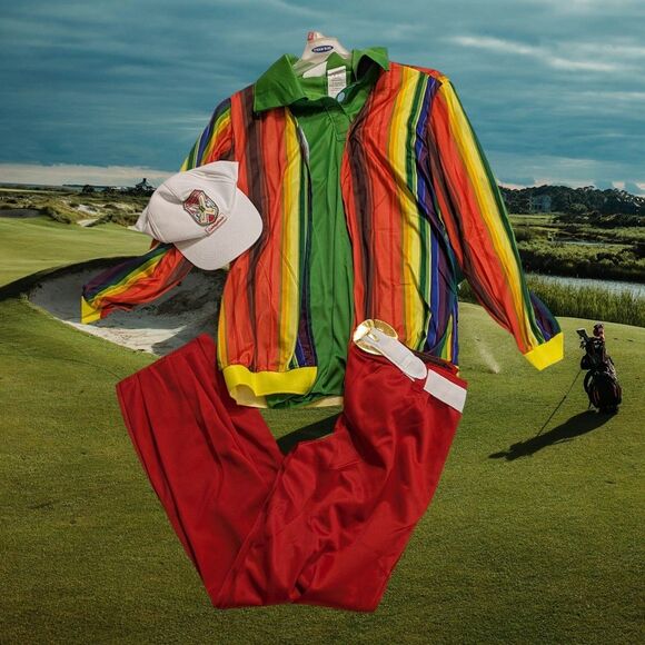Caddyshack Costume Rodney Dangerfield Al Czervik Halloween Golf NEW Adult Humor - Picture 1 of 11